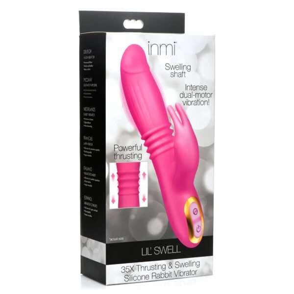 35x Lil Swell Thrusting And Swelling Silicone Rabbit Vibrator - Image 8