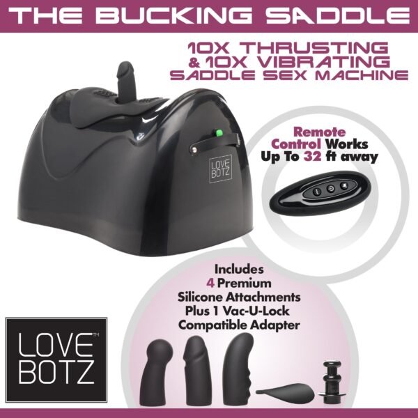 The Bucking Saddle 10x Thrusting And Vibrating Saddle Sex Machine - Image 8