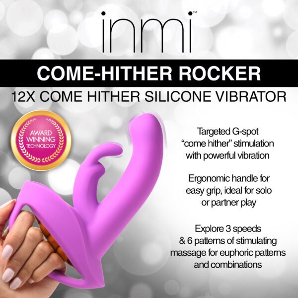 12x Come-hither Rocker Silicone Vibrator - Image 3