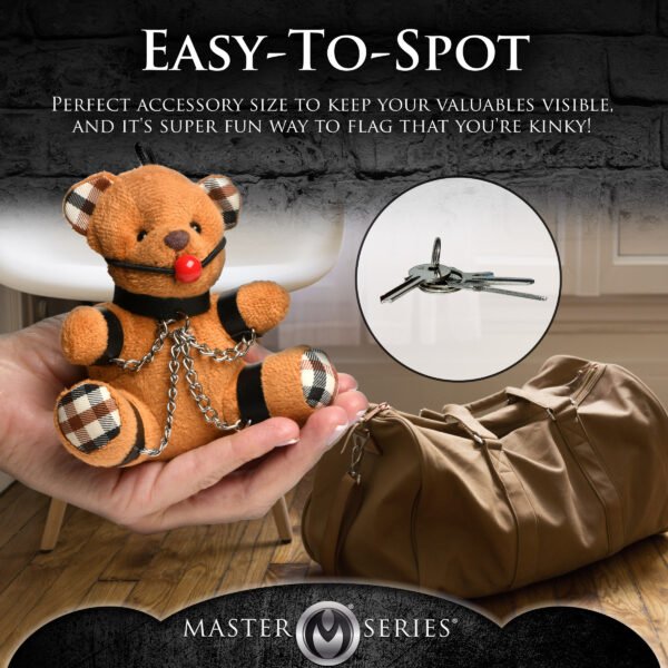 Gagged Teddy Bear Keychain - Image 3