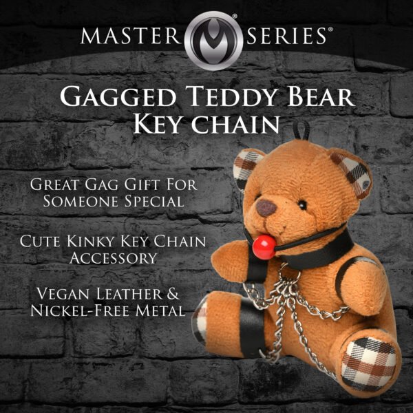 Gagged Teddy Bear Keychain - Image 6