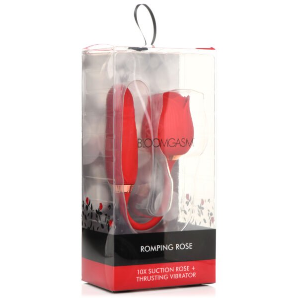 10x Romping Rose Suction And Thrusting Vibrator - Image 3