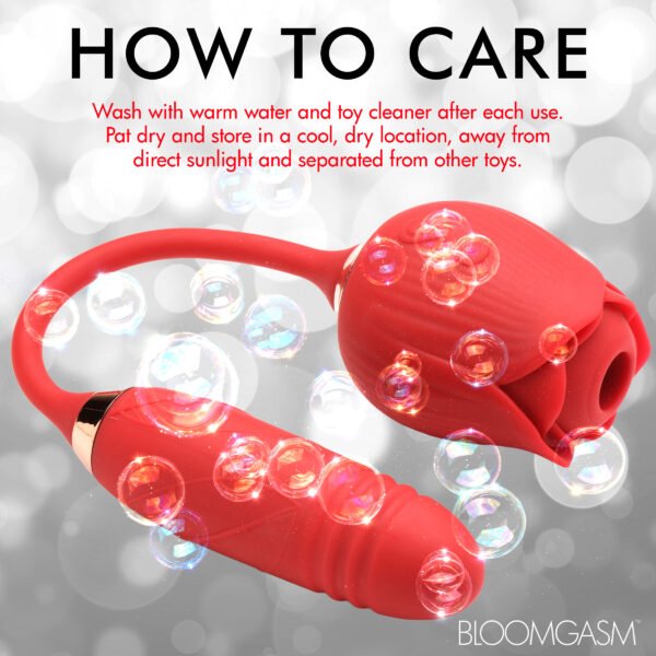 10x Romping Rose Suction And Thrusting Vibrator - Image 10