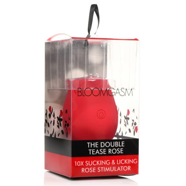 The Double Tease Rose 10x Sucking And Licking Silicone Stimulator - Image 7