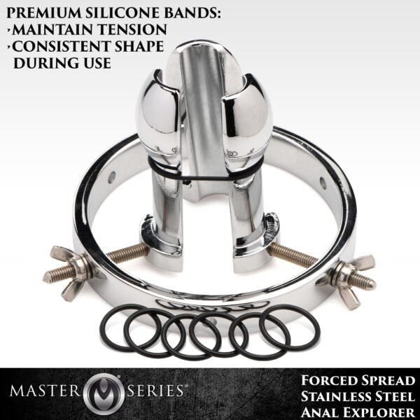 Forced Spread Stainless Steel Anal Explorer - Image 4