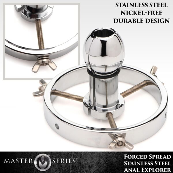 Forced Spread Stainless Steel Anal Explorer - Image 8