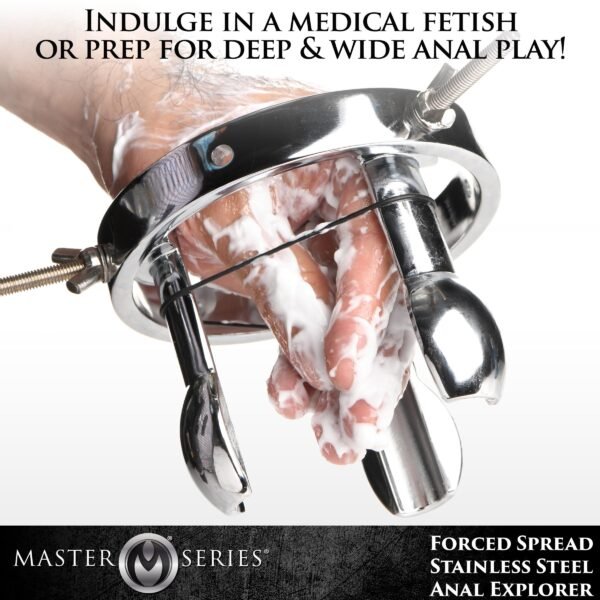 Forced Spread Stainless Steel Anal Explorer - Image 9
