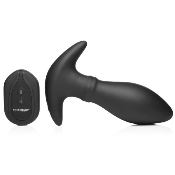 Rim Slide 10x Sliding Ring Silicone Butt Plug With Remote - Image 2