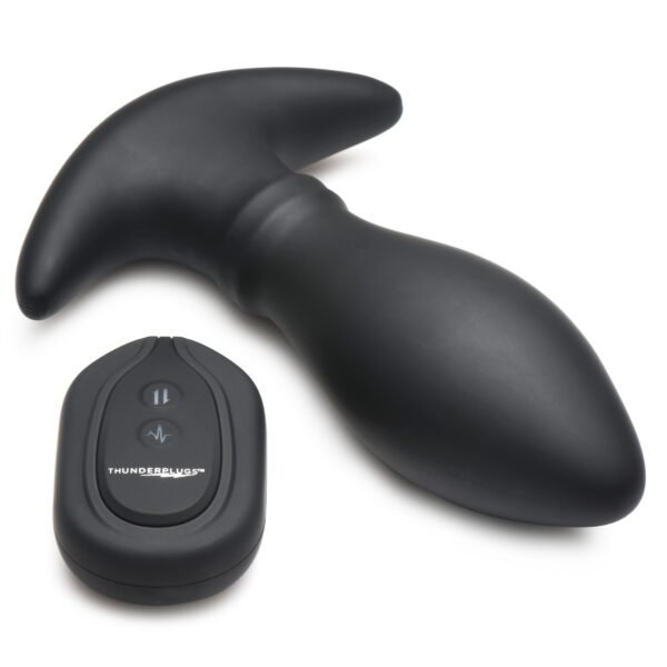 Rim Slide 10x Sliding Ring Silicone Butt Plug With Remote - Image 12