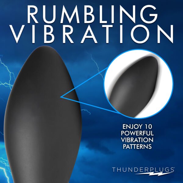 Rim Slide 10x Sliding Ring Silicone Butt Plug With Remote - Image 7