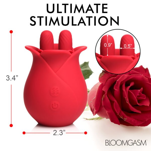 10x Fondle Massaging Rose Silicone Clit Stimulators - Image 4