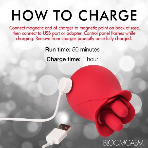 10x Fondle Massaging Rose Silicone Clit Stimulators - Image 8