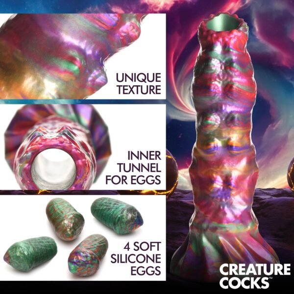 Larva Silicone Ovipositor Dildo With Eggs - Image 8