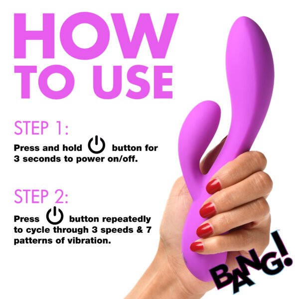 10x Flexible Silicone Rabbit Vibrator - - Image 4