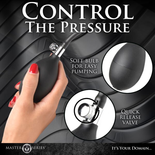 Ass Puffer Nubbed Inflatable Silicone Anal Plug - Image 8