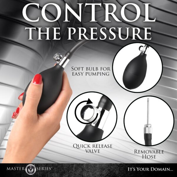 Ass Rattler Weighted Inflatable Silicone Anal Plug - Image 5