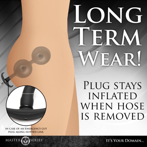 Ass Rattler Weighted Inflatable Silicone Anal Plug - Image 7