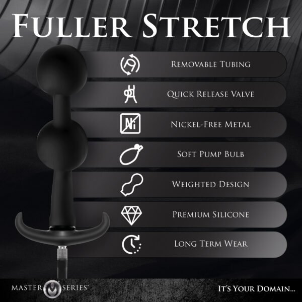 Ass Rattler Weighted Inflatable Silicone Anal Plug - Image 4