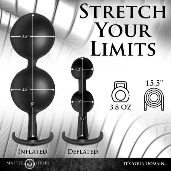 Ass Rattler Weighted Inflatable Silicone Anal Plug - Image 3