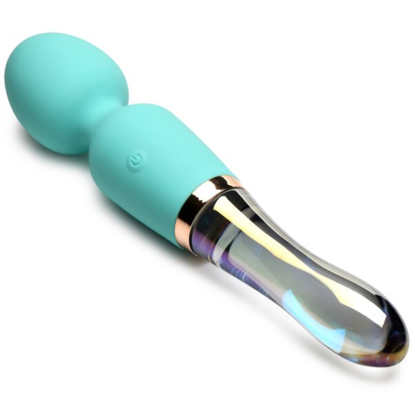 10x Turquoise Dual Ended Silicone And Glass Wand - Image 7