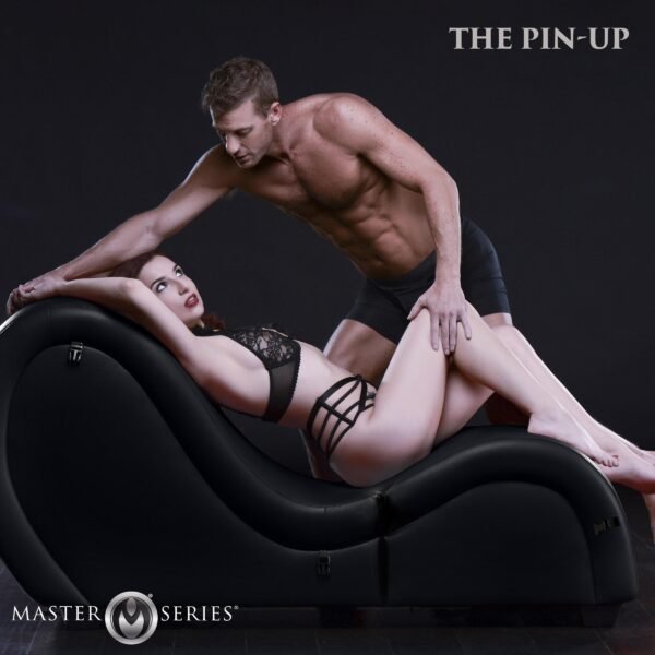Detachable Kinky Couch Sex Chaise With Love Pillows - Black - Image 2