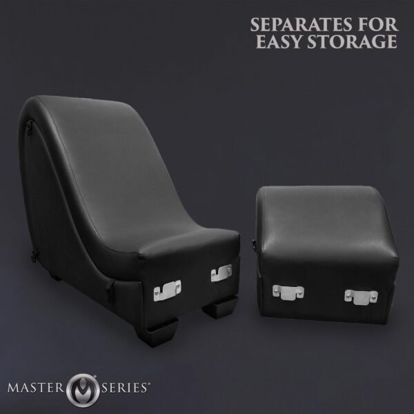 Detachable Kinky Couch Sex Chaise With Love Pillows - Black - Image 13