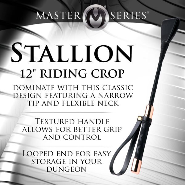 Stallion Riding Crop - 12 Inch - Image 7