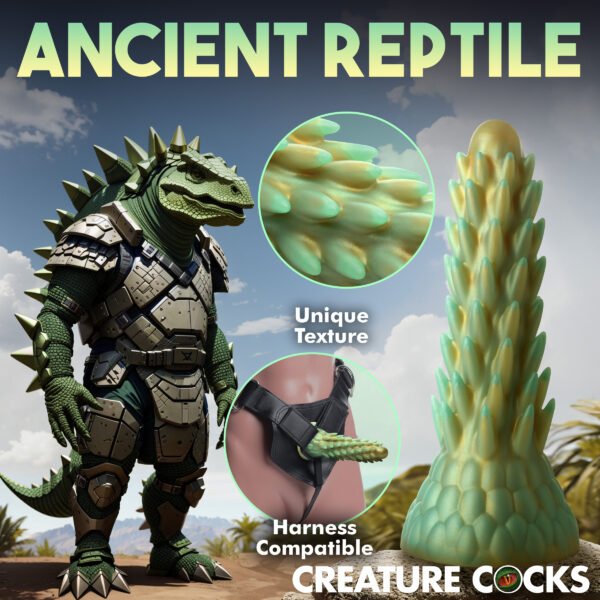 Stegosaurus Spiky Reptile Silicone Dildo - Image 8