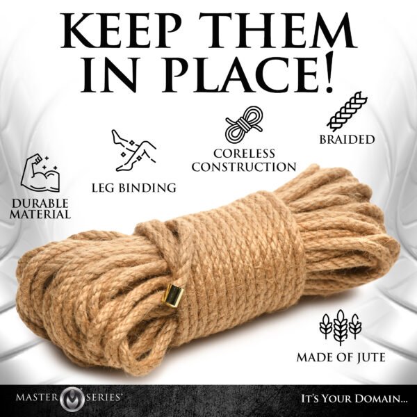 Premium Braided Jute Bondage Rope - 50 Feet - Image 6