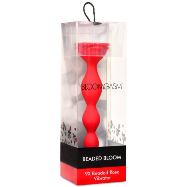9x Beaded Bloom Silicone Rose Vibrator - Image 8