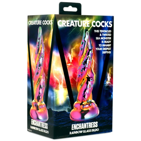 Enchantress Rainbow Glass Dildo - Image 6