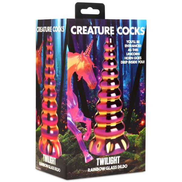 Twilight Rainbow Glass Dildo - Image 8