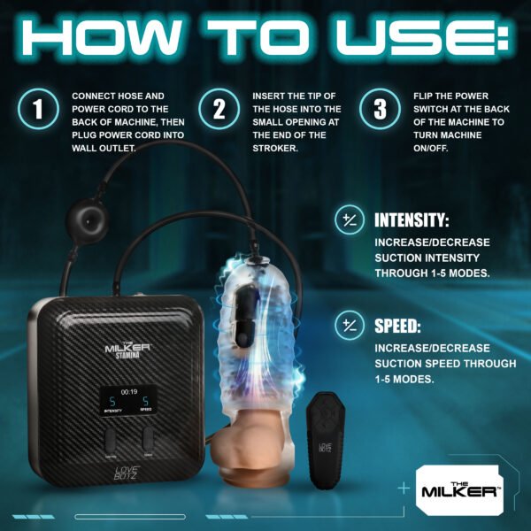 The Milker Stamina With Automatic Stroking, Suction And Vibration - Image 7
