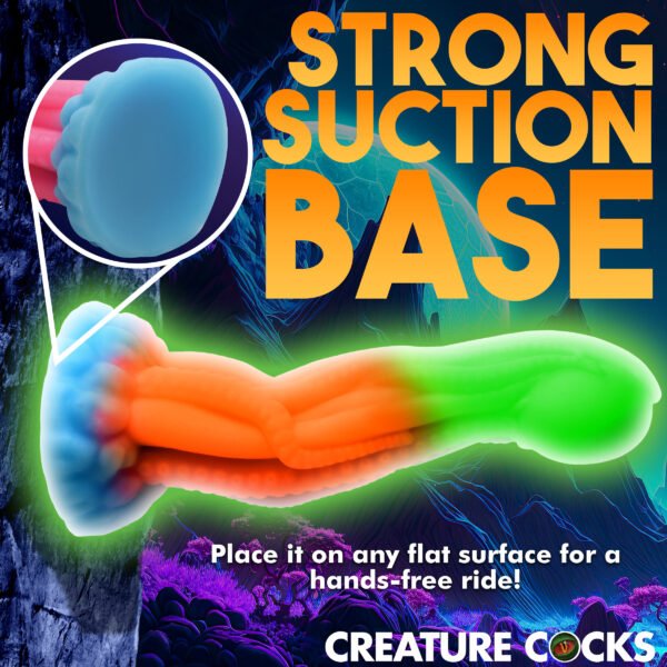 Tenta-glow Glow-in-the-dark Silicone Dildo - Image 6