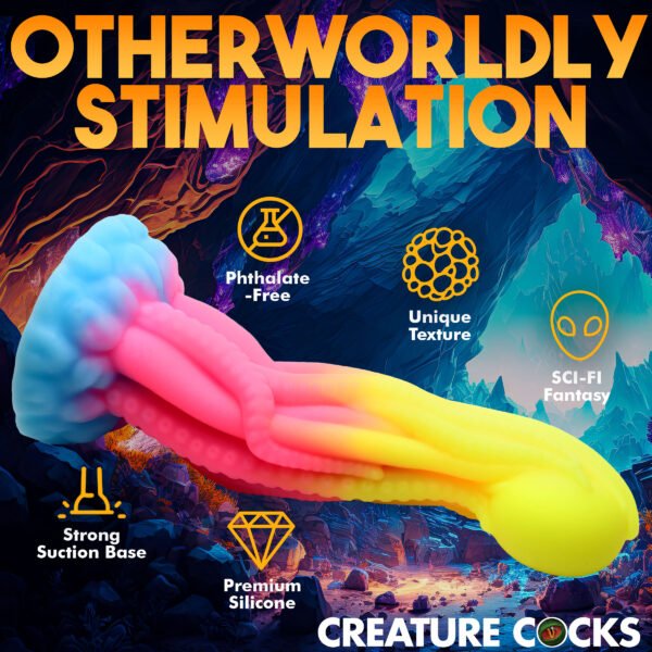 Tenta-glow Glow-in-the-dark Silicone Dildo - Image 7
