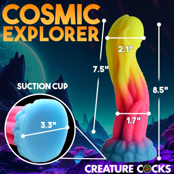 Tenta-glow Glow-in-the-dark Silicone Dildo - Image 8