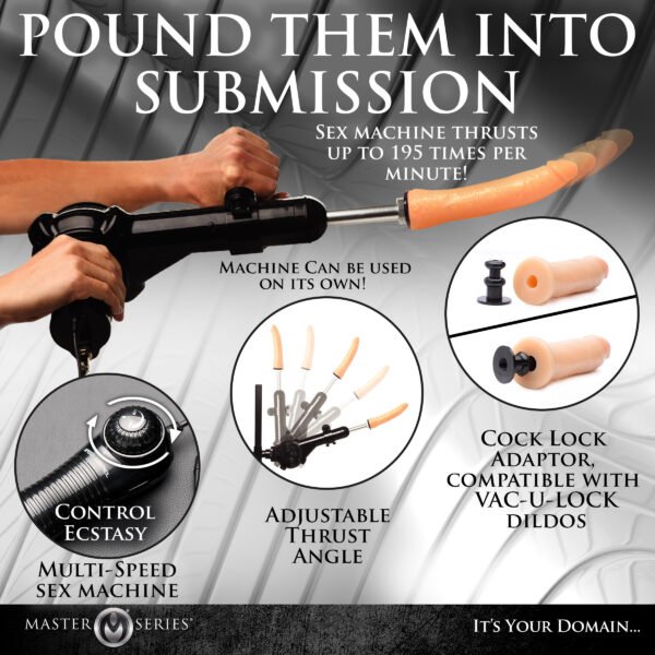 Leg Spreader Obedience Chair With Sex Machine - Image 7