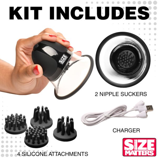 10x Rotating Nipple Suckers With 4 Attachments - Image 5