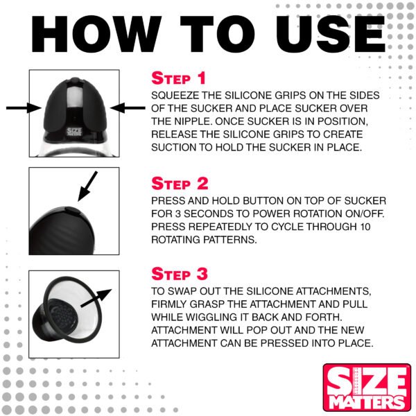 10x Rotating Nipple Suckers With 4 Attachments - Image 9