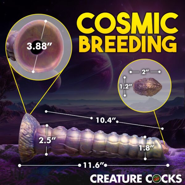 Deep Invader Tentacle Ovipositor Silicone Dildo With Eggs - Image 5