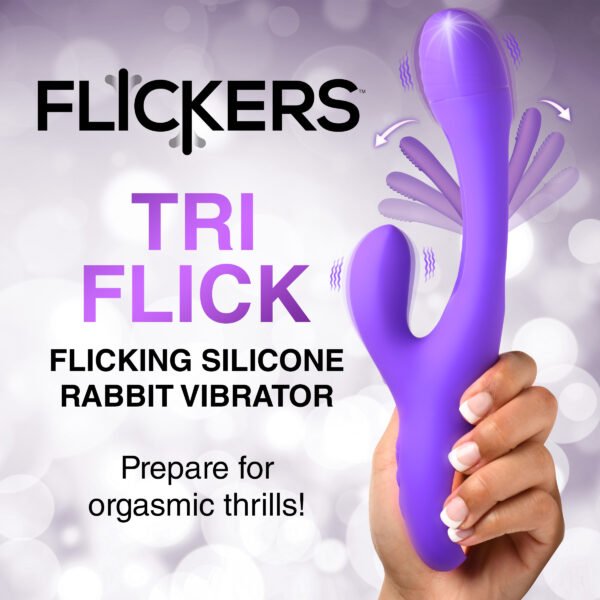 Tri Flick Silicone Flicking Rabbit Vibrator - Image 5
