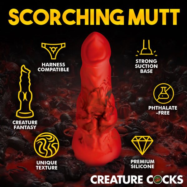 Fire Hound Silicone Dildo - Image 5