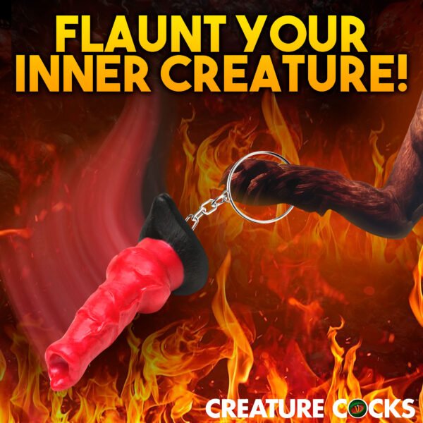 Hell Hound Mini Dildo Key Chain - Image 3