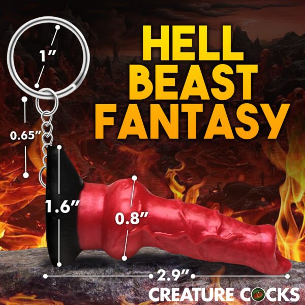 Hell Hound Mini Dildo Key Chain - Image 5