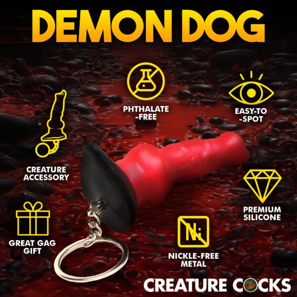 Hell Hound Mini Dildo Key Chain - Image 6