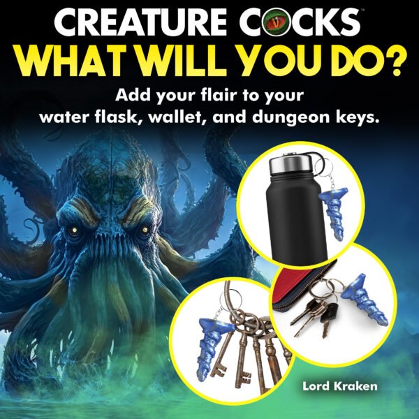 Lord Kraken Mini Dildo Key Chain - Image 3