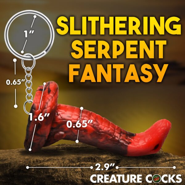 King Cobra Mini Dildo Key Chain - Image 4