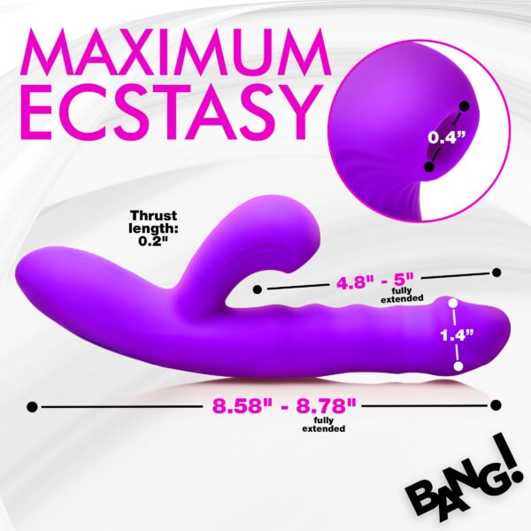 Thrusting And Sucking Silicone Rabbit Vibrator - Image 3