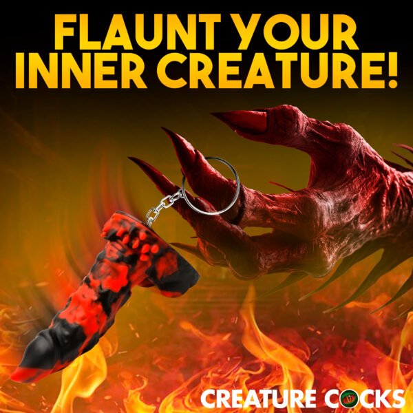 Fire Demon Mini Dildo Key Chain - Image 3