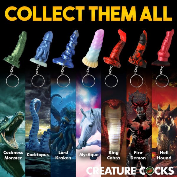 Fire Demon Mini Dildo Key Chain - Image 4